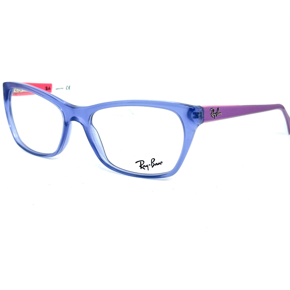 Ray Ban RB 5298 5551 53-17-135 Light Blue Plastic Full Rim Eyeglasses Frame H892